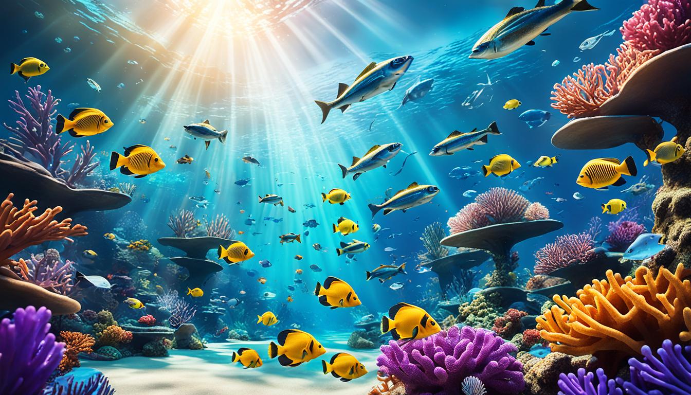 Grafis 3D tembak ikan